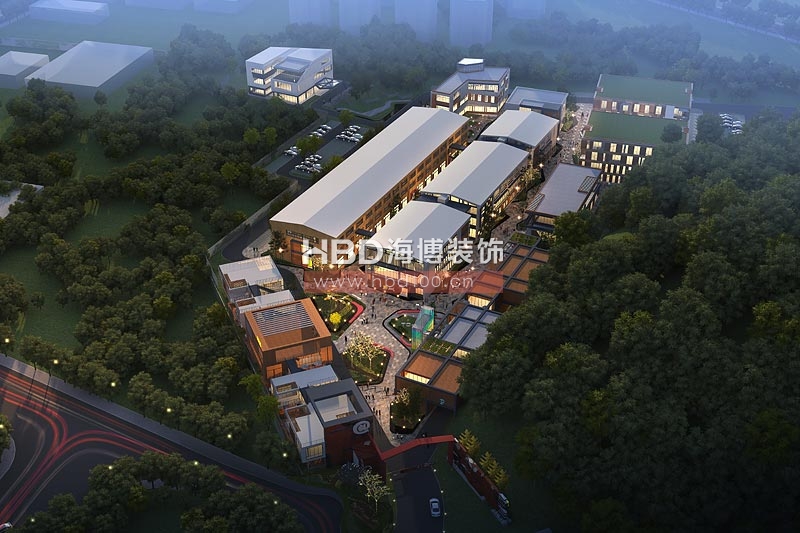 奧體創(chuàng)意園產(chǎn)業(yè)園設(shè)計(jì) 外觀鳥瞰圖設(shè)計(jì)